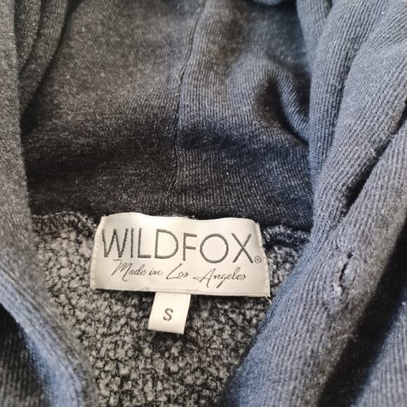 Wildfox Couture I m a Cat Hoodie Womens S Heather Gray Cat Ears Hood Lightweight - Picture 5 of 10